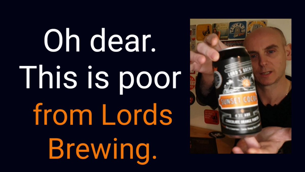BeerCrohnie's tweet photo. Big fan of @lordsbrewing but this was not good.  Click the link for full review.
https://t.co/htQTnhJMYj

#beer #beeroclock #craftbeer #YouTuber https://t.co/FaXEi7JnHY