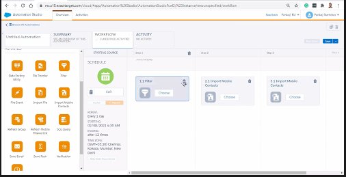 #Automationstudio in SFMC by @Mess_edUp 

#impactSalesforceSaturday @newdelhisfdcdug @sushant21791,@atul31gupta @saagar_kinja @sfdc_harshit @Shashi_2303 @praveengoli19 

#trailblazercommunity #salesforce
#trailhead #sfmc #MarketingCloud
#ContentBuilder