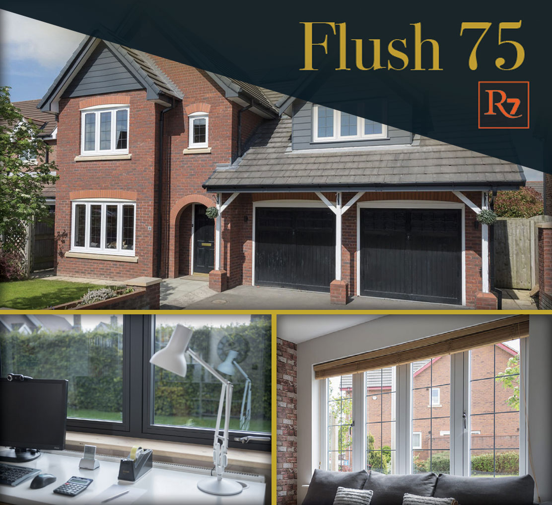 'Choices' Flush 75 is a high performance flush window range ideal for replacing modern 70mm window systems.  Designed to replicate 19th Century timber windows with flush internal &amp; external finishes, in a range of single and dual foil woodgrain finishes. <a href="/CWGChoices/">CWG Choices Ltd</a>  <a href="/residence9/">Residence Collection</a>