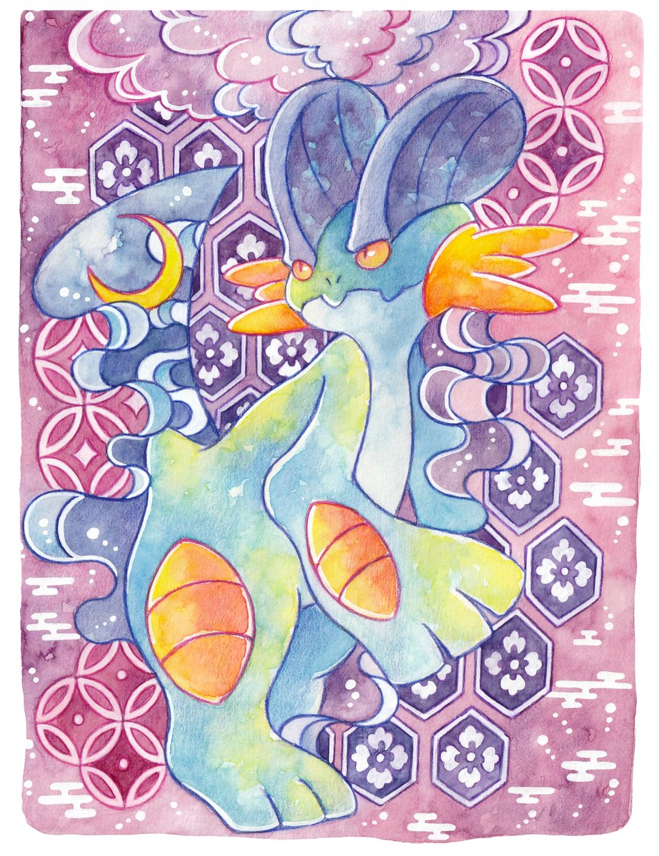 みなと ごろう ラグラージの日 ラグラージちゃんの強く美しい姿を表現しました ラグラージの日おめでとう