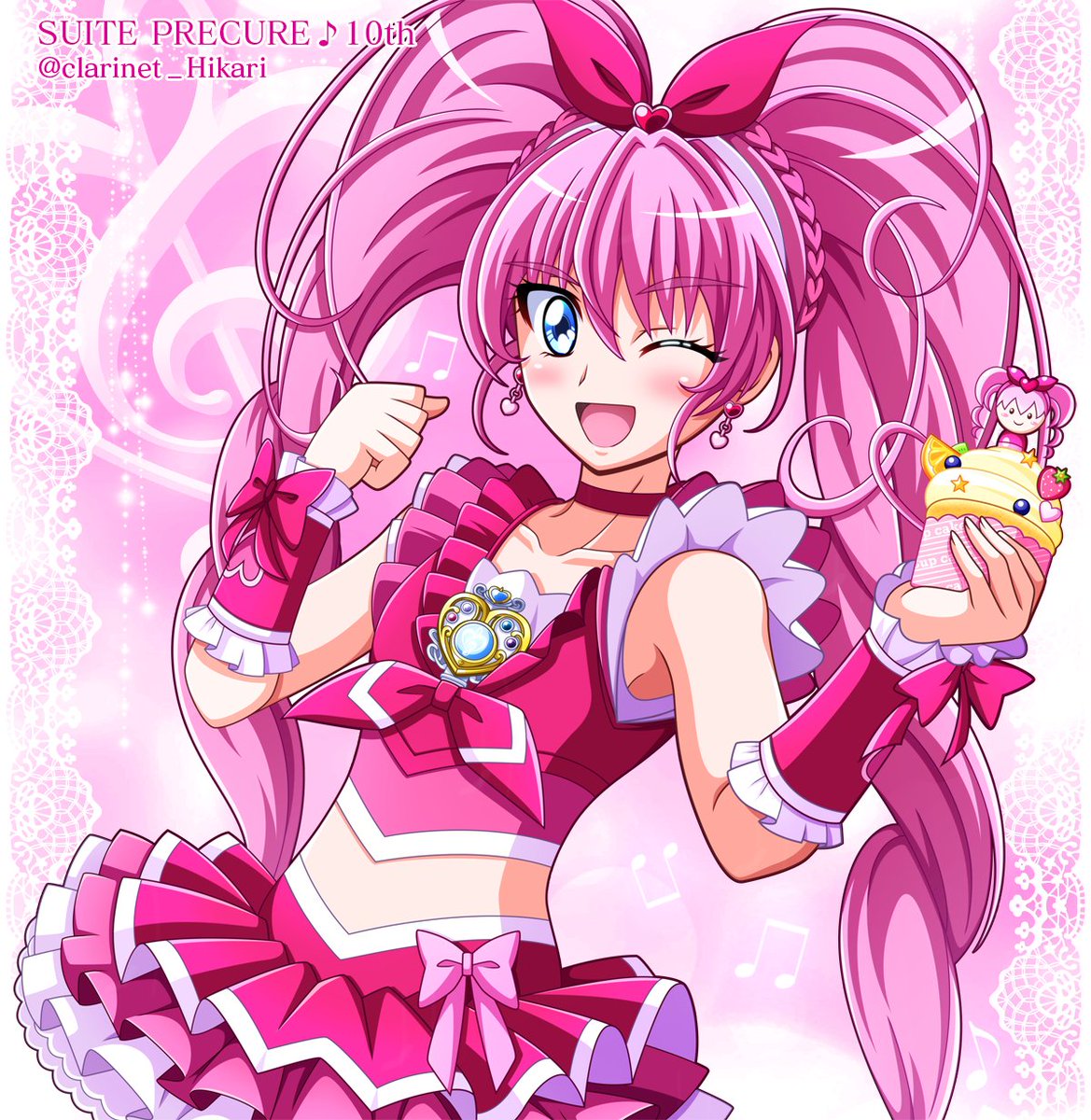 ひかりるか キュアメロディのクリームカップケーキ スイートプリキュア 10周年記念にイラストを描いてみました 初めて観たプリキュアシリーズがスイプリでした スイーツと音楽にあふれた世界観が大好きです Precure プリキュア スイート ひかりるか キュアメロディのクリームカップケーキ スイートプリキュア 10周年記念にイラストを描いてみました 初めて観たプリキュアシリーズがスイプリでした スイーツと音楽にあふれた世界観が大好きです Precure プリキュア スイート