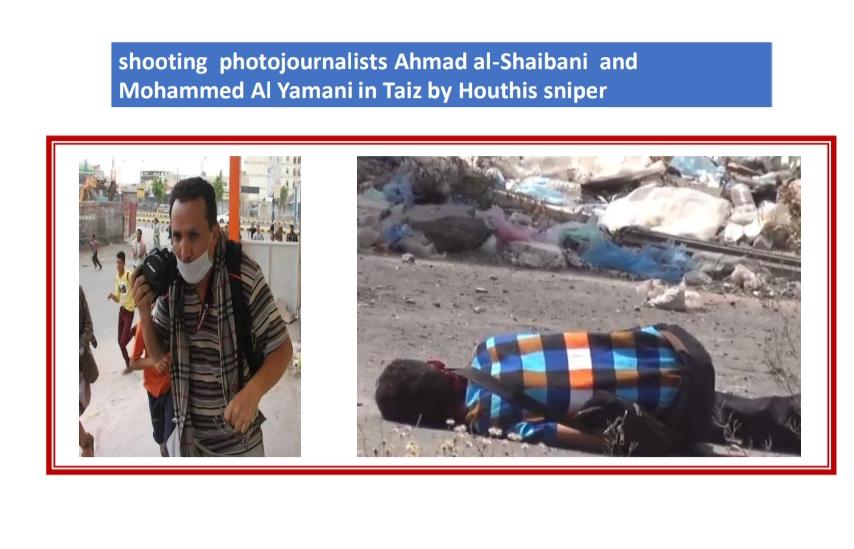 Children, women, and even #journalists have been killed by #Houthi snipers in the five-year besieged city of #Taiz. #StopHouthiTerrorismInYemen