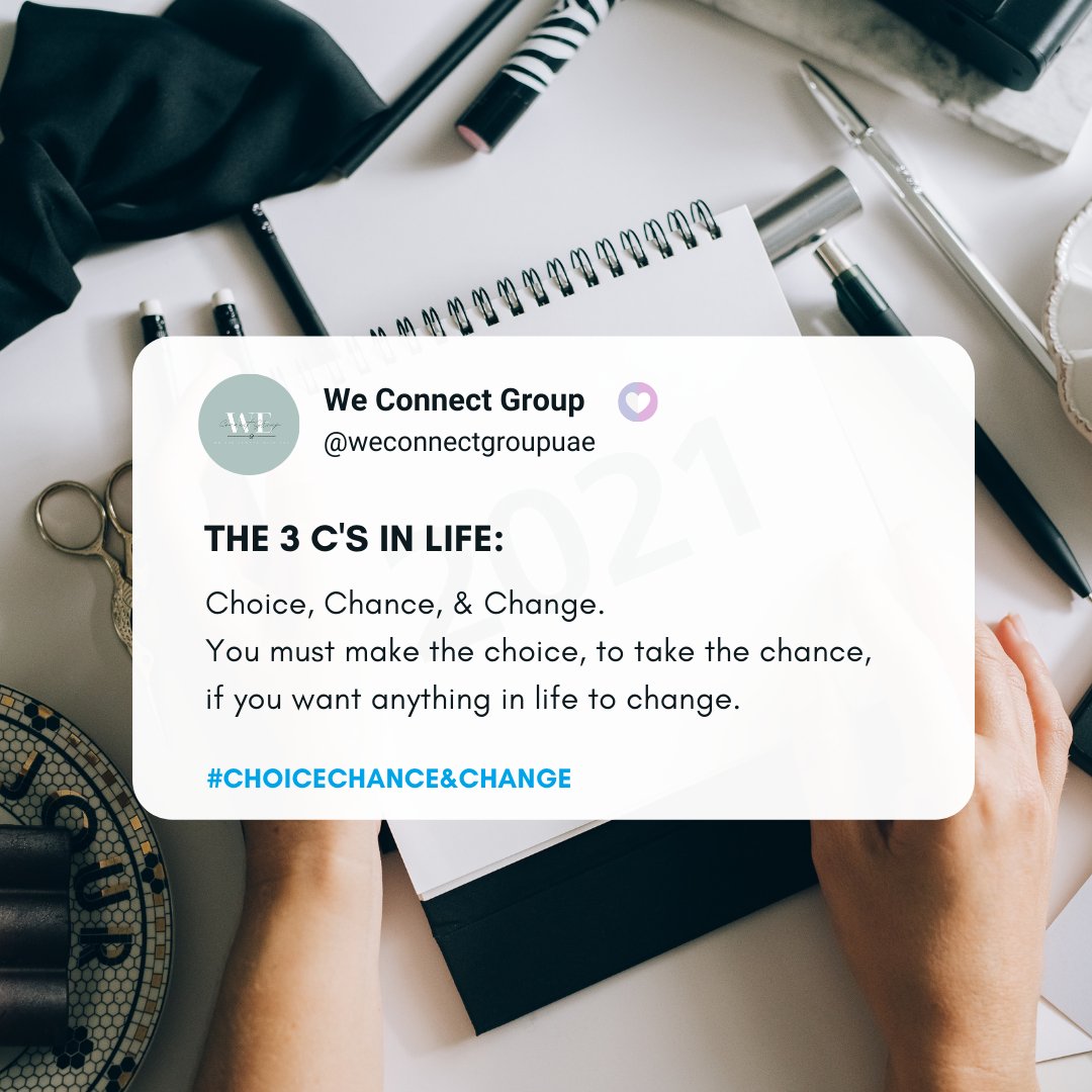 WeConnectGroup's tweet photo. The 3 C's in life. ☘ https://t.co/f63K5eUh1Z