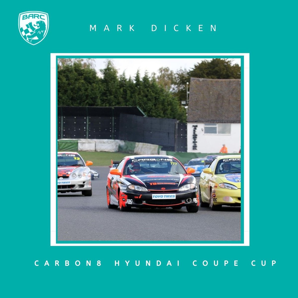 OfficialBARCHQ's tweet photo. Championship titles may not have been on offer but the spoils of race wins was more than enough to spark a fire in the Carbon8 Hyundai Coupe Cup last season, with Mark Dicken ending the year as the most successful competitor 🥇

#BARC | #BARCAwards https://t.co/FlfoTE3Dhx