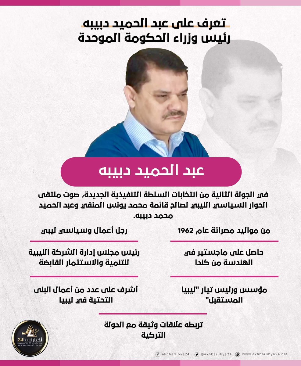 أخبارليبيا24 شن تعرف أخرى على عبدالحميد دبيبه؟ ليبيا