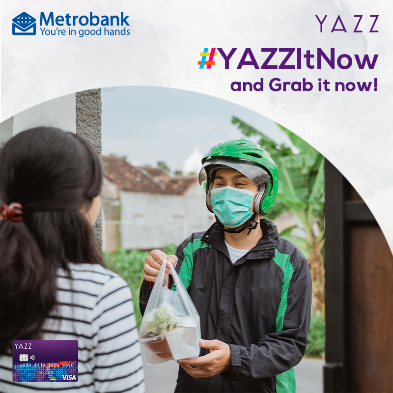 yazzcardPH's tweet photo. For deliveries and other Grab transactions, don’t forget to #YAZZItNow and pay with your YAZZ card! Just make sure that your card is loaded before any transaction and you’re good to go! https://t.co/TiEmj0Q2mQ