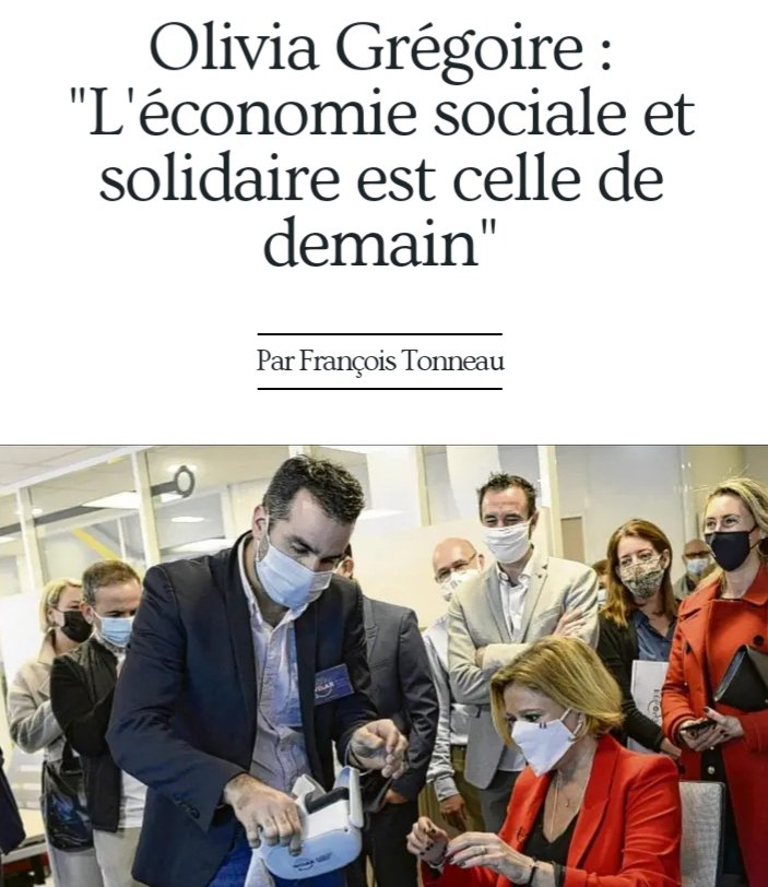 [#Ess - Demain] @LaProvence <a href="/FTonneau/">Tonneau</a> (abo.) : "L'#Ess est celle de demain" (@OliviaGregoire) ▶️ laprovence.com/article/societ… cc <a href="/ESS_France/">ESS France</a> <a href="/jsaddierESS/">Jerome Saddier</a> @ESSenPACA <a href="/DenisP_CressPac/">Denis PHILIPPE</a> ⤵️