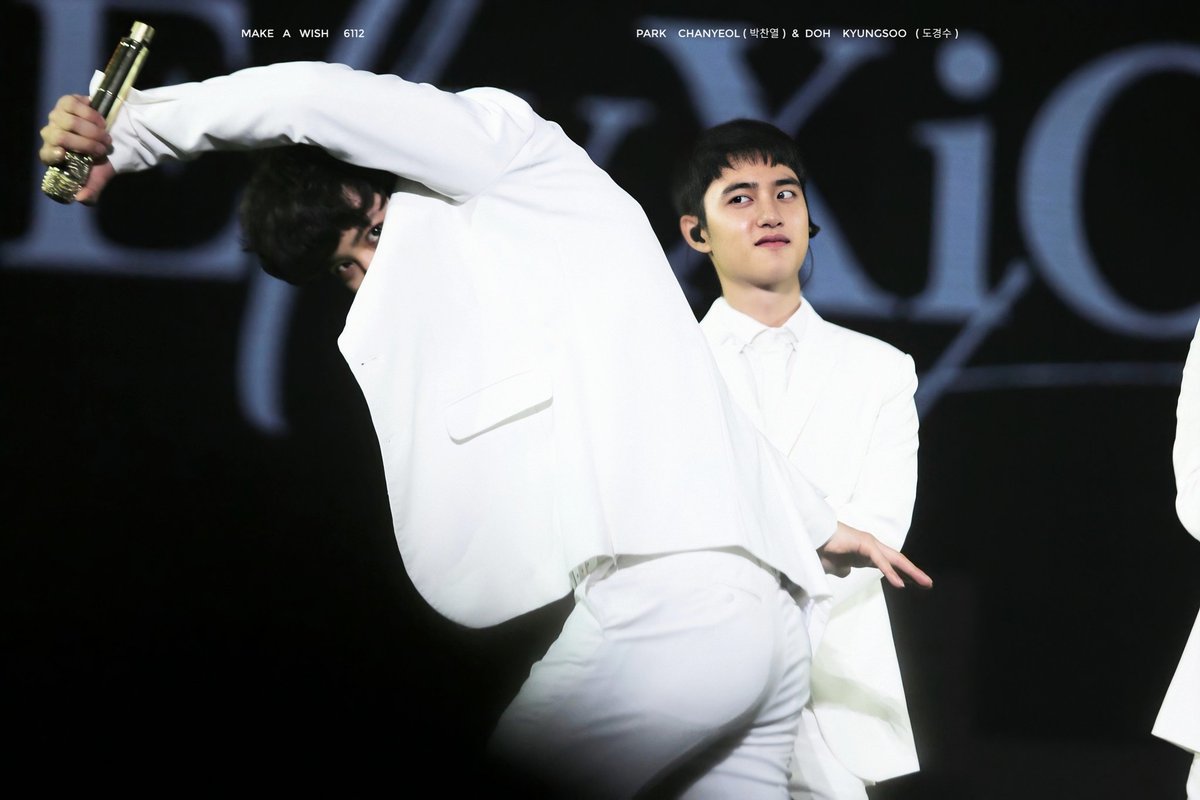  Dumb Things (1) - Paul KellyThe Dumb and Dumber series: Part 1. Kyungsoo watching Chanyeol do dumb things on stage and enjoying every second of it. Look at that BIG smile on his face, nothing/none makes Kyungsoo happier than Chanyeol on stage.