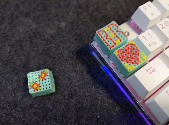 Making your own Embroidery keycaps has never been easier!#mechanicalkeyboard   V2 is here! With: ✅KAM<a href="/tag/mechanicalkeyboard"class="tags"><span>#mechanicalkeyboard</span></a>