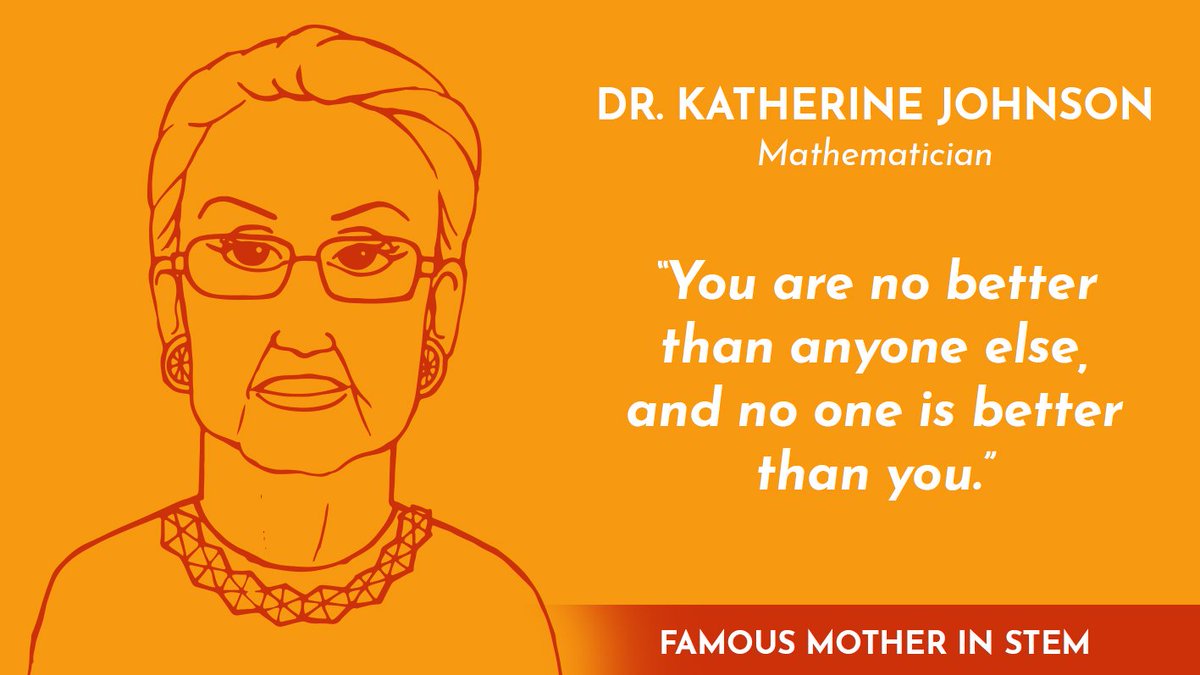 Katherine Johnson was a trailblazer and a mathematician known for developing the calculations for taking the first US astronaut into space and safely landing Apollo11 on the moon. She was also a mother of 3 girls. THREAD 1/5  https://www.mothersinscience.com/trailblazers/katherine-johnson  #BlackHistoryMonth    #WomenInSTEM