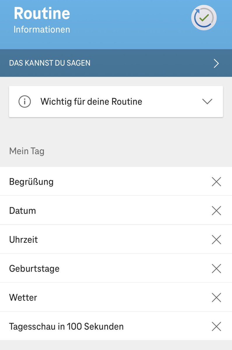 Anrufliste's tweet photo. Und das nächste Features meines Teams ging auf #HalloMagenta live: Routinen.
Diesmal war ich nur Supporter, nichtsdestotrotz bin ich auch hier #werkstolz, weil ich miterlebt habe, was das für eine Reise war und was alles dafür gelöst werden musste.
#telekomwall #voicification https://t.co/AUie38TXR5