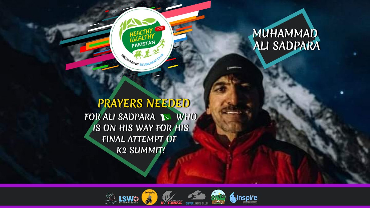 RwpVForce's tweet photo. We send our prayers to Pakistan's 🇵🇰 @ali_sadpara who is currently breaking the record in his last attempt to climb K2!

#healthywealthypakistan #vForceUpdate #rwpVforce #PakistanZindabad https://t.co/s2AvDNk7ot