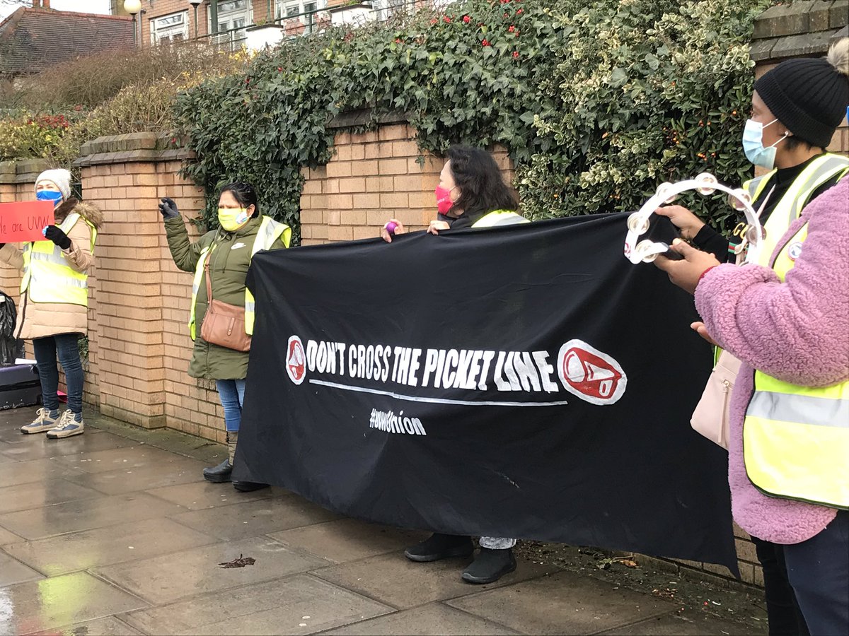 SophieLilbee's tweet photo. Was great to see striking care and cleaning workers who work a Sage care home in Golders Green at their very lively picket today! Solidarity! @UVWunion 

#Qualitycaredeservesqualitypay
#fightfor12 https://t.co/1Ma6kJNIQR