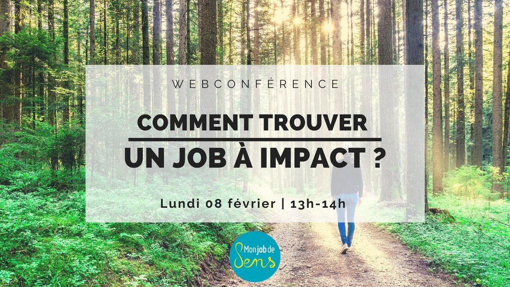 RAPPEL | Retrouvez nous lundi à 13h en Facebook Live pour parler "job à impact" !
Vous souhaitez avoir un impact positif dans votre travail ? Laura partagera avec vous son expertise du secteur de la transition écologique et solidaire !
buff.ly/3jju1cr