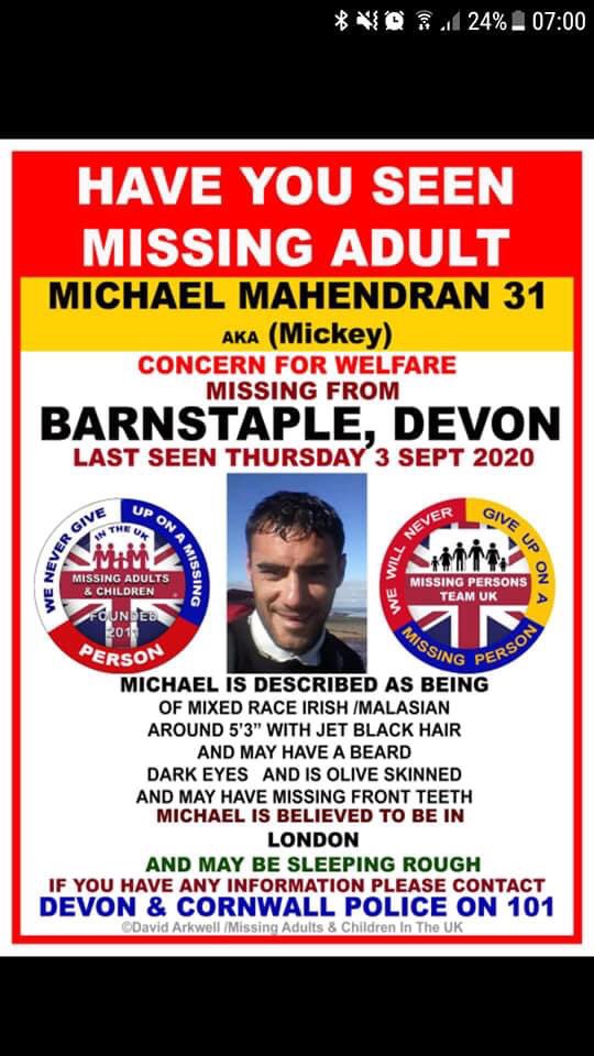 A family member of a good friend is still missing RT’s would be appreciated..
👇🏻👇🏻👇🏻👇🏻👇🏻👇🏻👇🏻👇🏻👇🏻