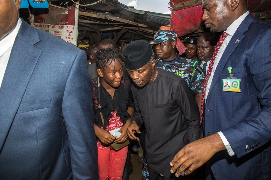 Meet the Young Girl who Beat Security To Grab VP Osinbajo