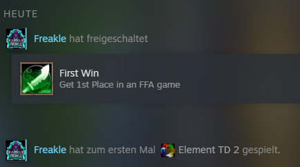 AnaFreakle's tweet photo. erstes Game, erster Win
ich bin bereit für @HandIOfIBlood !
#ElementTD2 https://t.co/eB5Z2ZQllW