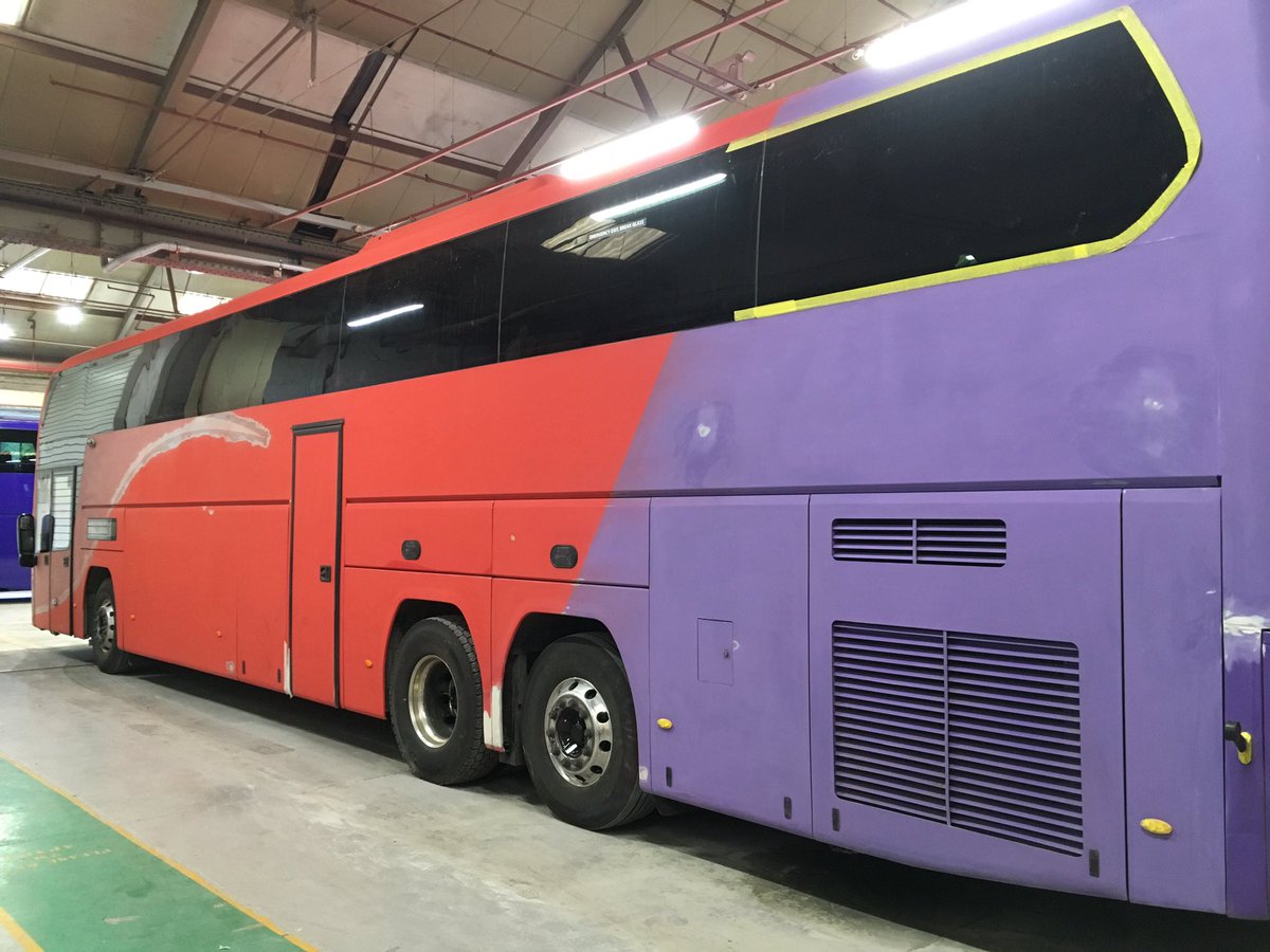 pompey4ever007's tweet image. A few pictures of the coaches for @gonortheast at @HDTrim they certainly were a challenge to get them to the high standard required! But the finished vehicle is a credit to the team!