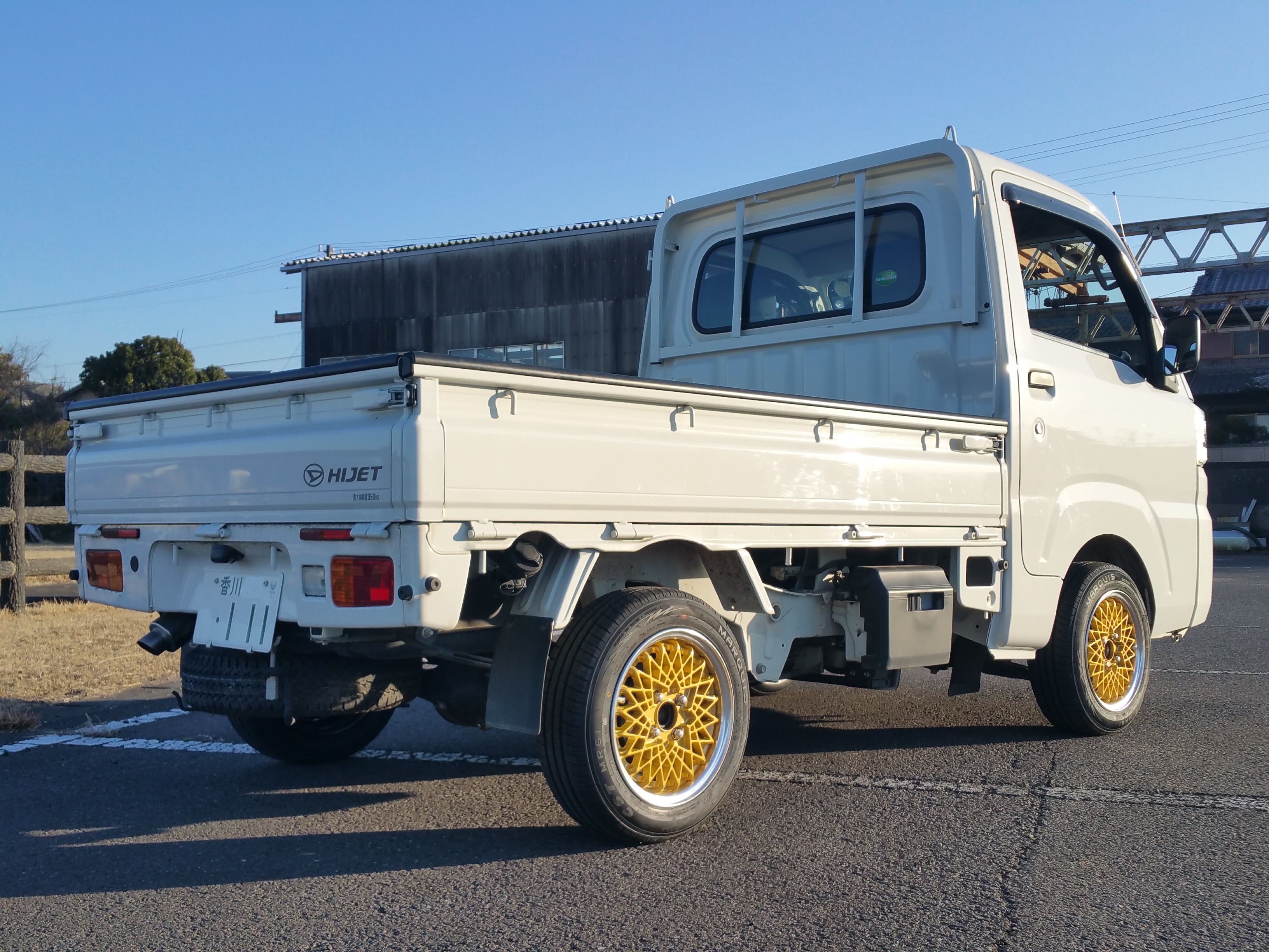 軽トラホイール残り MUDSTAR アウトドア!! NVAN ハスラー アトレー ハイゼットカーゴ