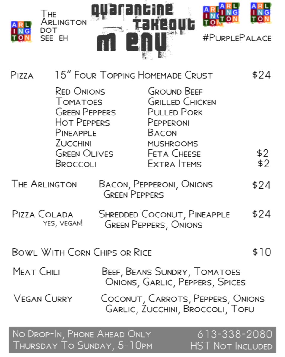 TheArlington's tweet photo. #PurplePalace here, reminding all you fine folx, we're still here, still nice, still tasty.
Thurs-Sun, 5-10pm, serving #beer2go with #tasty2go.
Ask a friend, they prolly know someone trying to kick our mix.
As with most professionals in high demand, we're by appt only.
#SuperBowl https://t.co/a0HONNkpmw