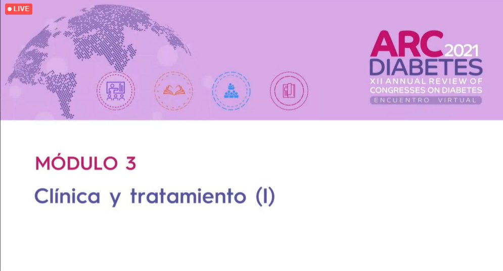 Profesion_Salud's tweet photo. El Dr. Pedro Mezquita moderó el Módulo 3, primer bloque sobre ‘Clínica y tratamiento’. Los Dres. Manuel Muñoz, @SharonaAzriel, @rebecareyesgar1, @fjavesc, @EliasDelgado_ y Alberto Moreno revisaron las novedades científicas más destacadas. #ARCDiabetes2021 #ARCDiabetes21 https://t.co/mhpCC518Zv