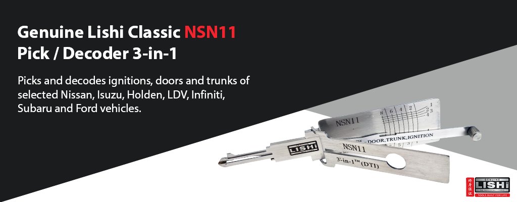 Genuine Lishi (@genuinelishi) on Twitter photo Developed to be used on ignitions, doors & trunks, the Classic #GenuineLishi #NSN11 3-in-1 tools works with selected #Nissan, #Isuzu, #Holden, #LDV, #Infiniti, #Subaru and #Ford vehicles.
Find out more / purchase via <a href="/tradelocks/">TradeLocks</a> 👇
ow.ly/gjQf50DskkI
#Lishi #Autolocksmith Developed to be used on ignitions, doors & trunks, the Classic #GenuineLishi #NSN11 3-in-1 tools works with selected #Nissan, #Isuzu, #Holden, #LDV, #Infiniti, #Subaru and #Ford vehicles.
Find out more / purchase via <a href="/tradelocks/">TradeLocks</a> 👇
ow.ly/gjQf50DskkI
#Lishi #Autolocksmith