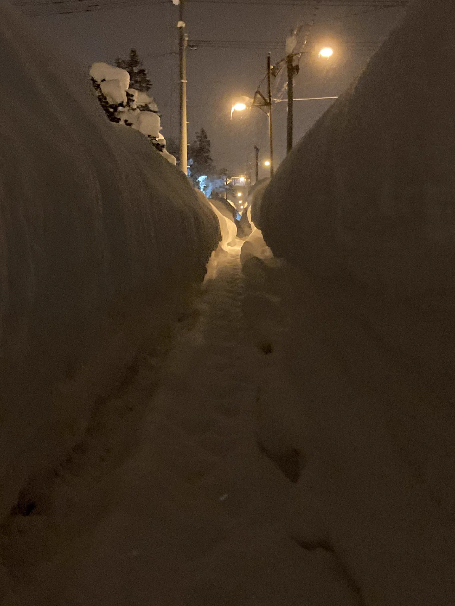 @sakai0129 北海道の田舎は除雪後に2、3m以上の壁が歩道に作られます
これよりやばい青森は怖い 