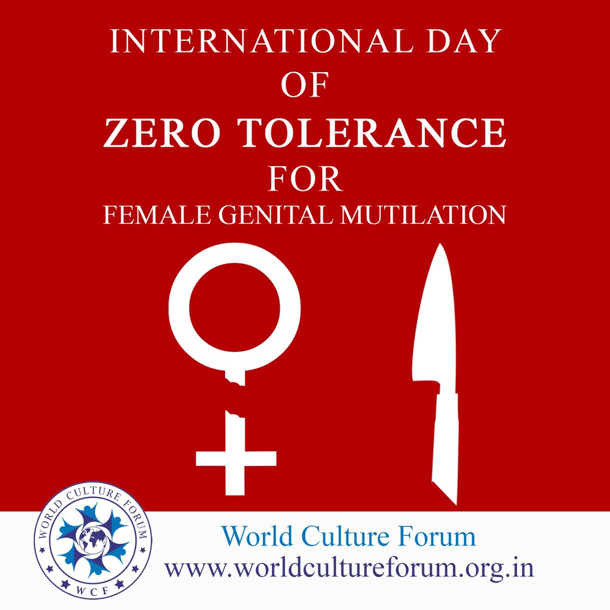 culture_forum's tweet photo. In 2012, the UN General Assembly designated 6 February as the International Day of Zero Tolerance for #FemaleGenitalMutilation. The day aims to amplify and direct the efforts on the elimination of this practice.

#StopFGM #InternationalDay #WorldCultureForum #wcf #FGM https://t.co/ePc6UvfvNP