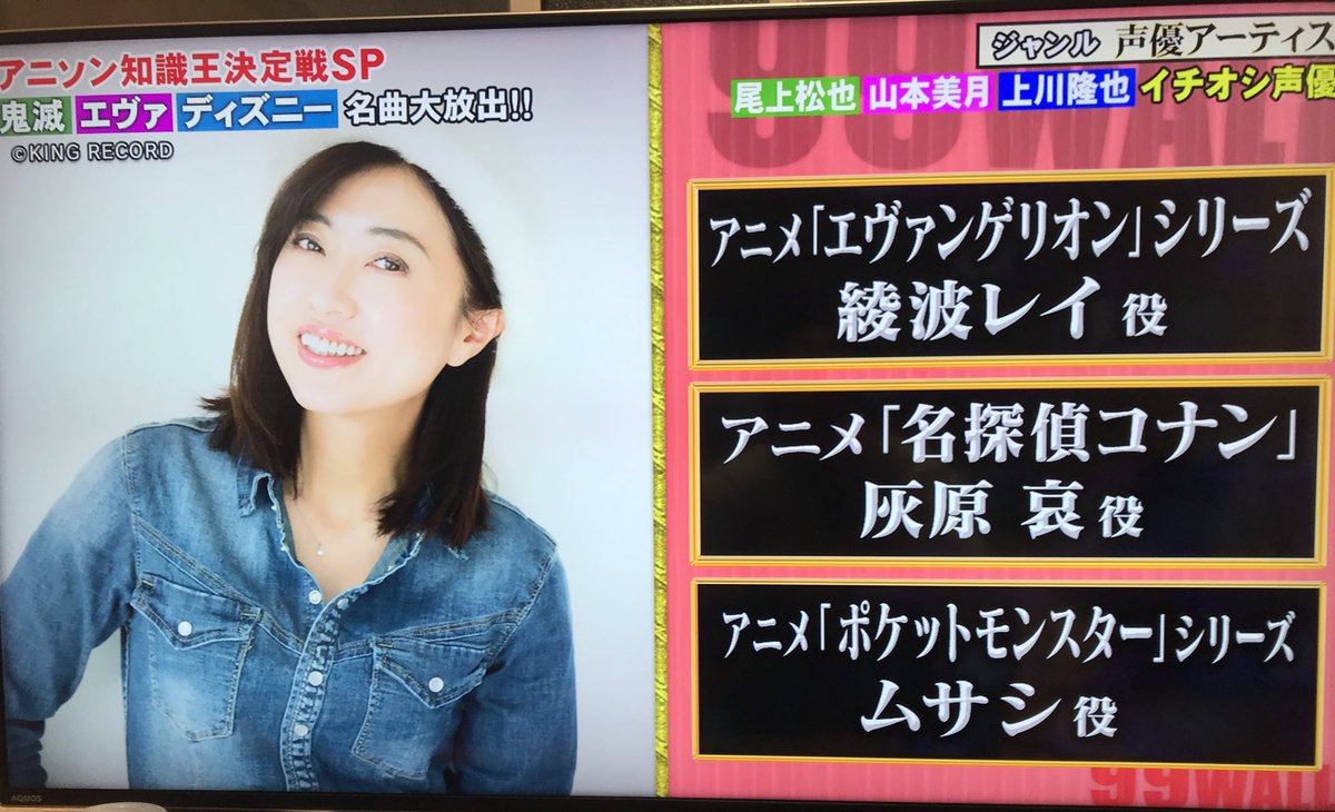 99人の壁で 林原めぐみ が話題に 6ページ目 トレンドアットtv