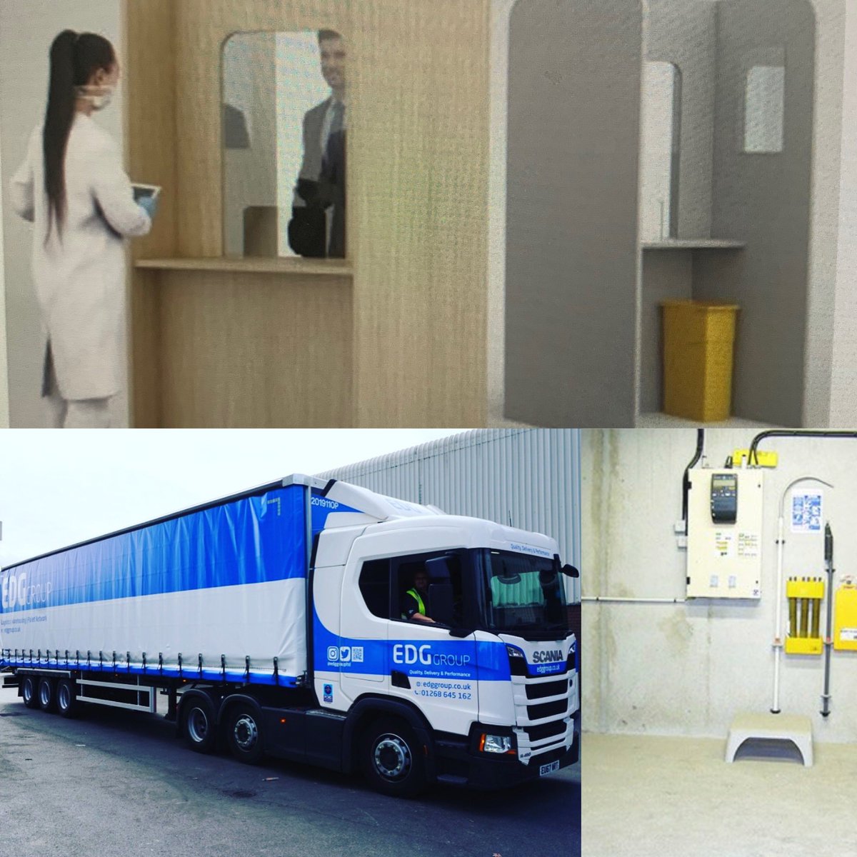 A week of : EDG design manufacture and build of Covid-19 Flow test Centre for client. 

On the road for clients logistical needs - U.K. and oversees, plus electrical design for MHBCCumming projects.

 #projects #electrical #covidsafetymeasures #palletnetwork