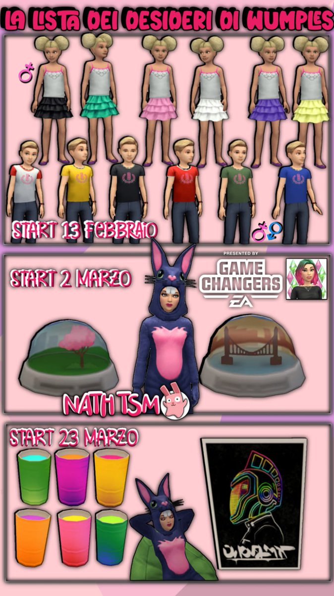 nath_tsm's tweet photo. Vi ricordo che domani inizia Wumples 😉
@TheSimsMobile #TheSimsMobile #GameChanger #NathTsm https://t.co/BebZ9dg9Io