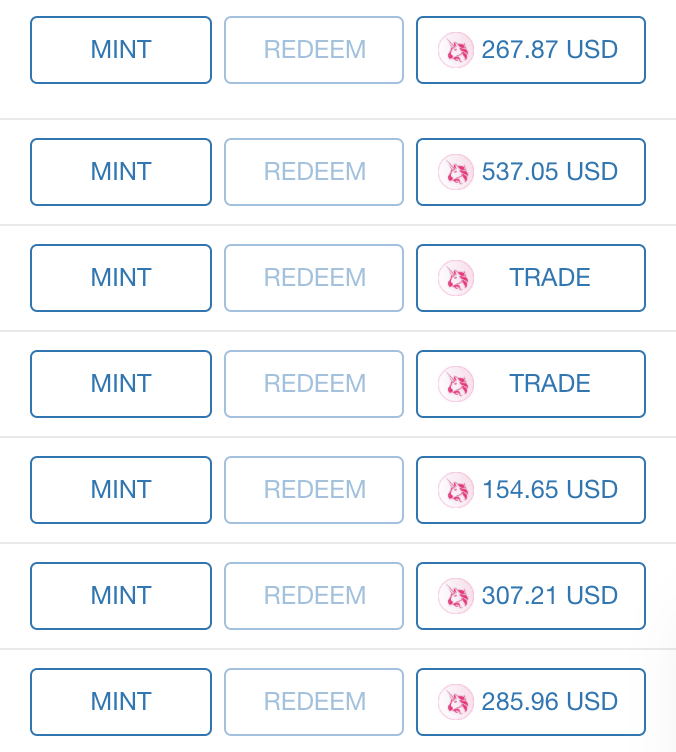 Mint new XTF token funds by clicking on “MINT”