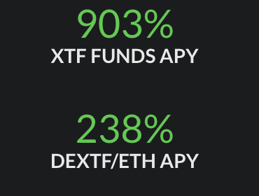 Now here is where you take your XTF.000EXC and DEXTF to LP in order to earn these APYs.