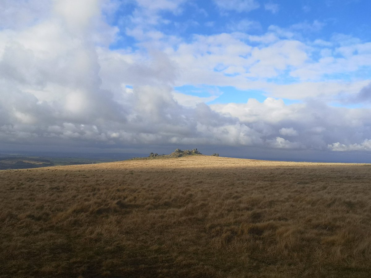 Grass and moor and rock and sky. Does it get better than this? I'm not sure it does.