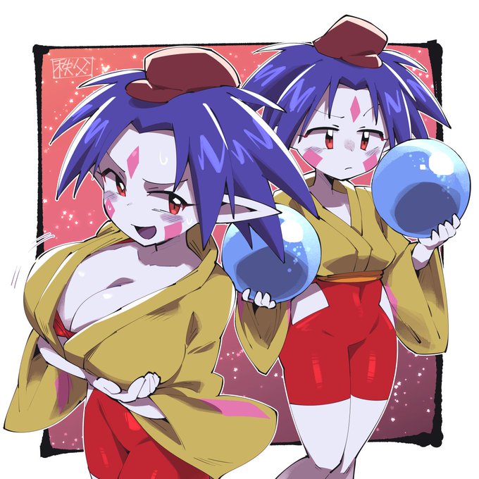 skebで描かせていただきました!
セーラームーンSS第17話の敵キャラ、ポン子ちゃん 