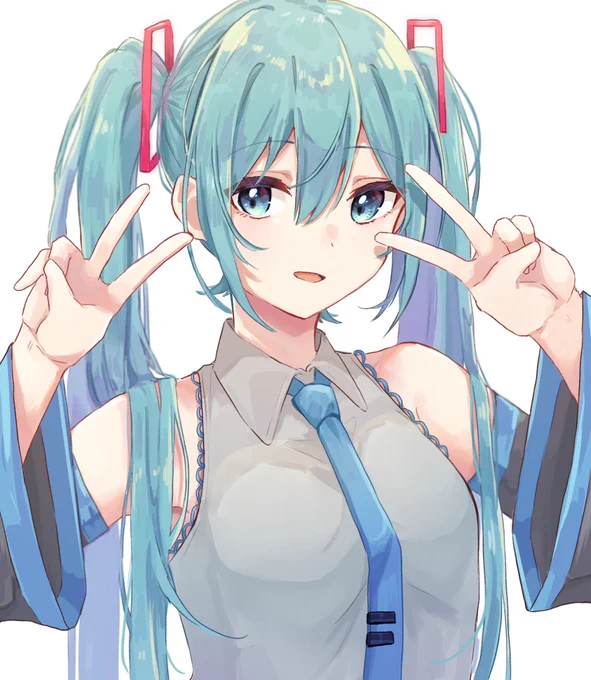 これはピーーーースしてるミクさん 