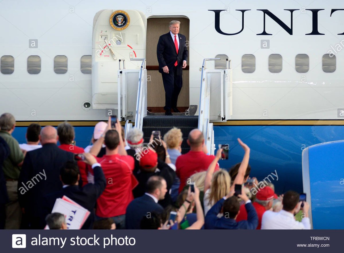 Here's Trump using a C-32