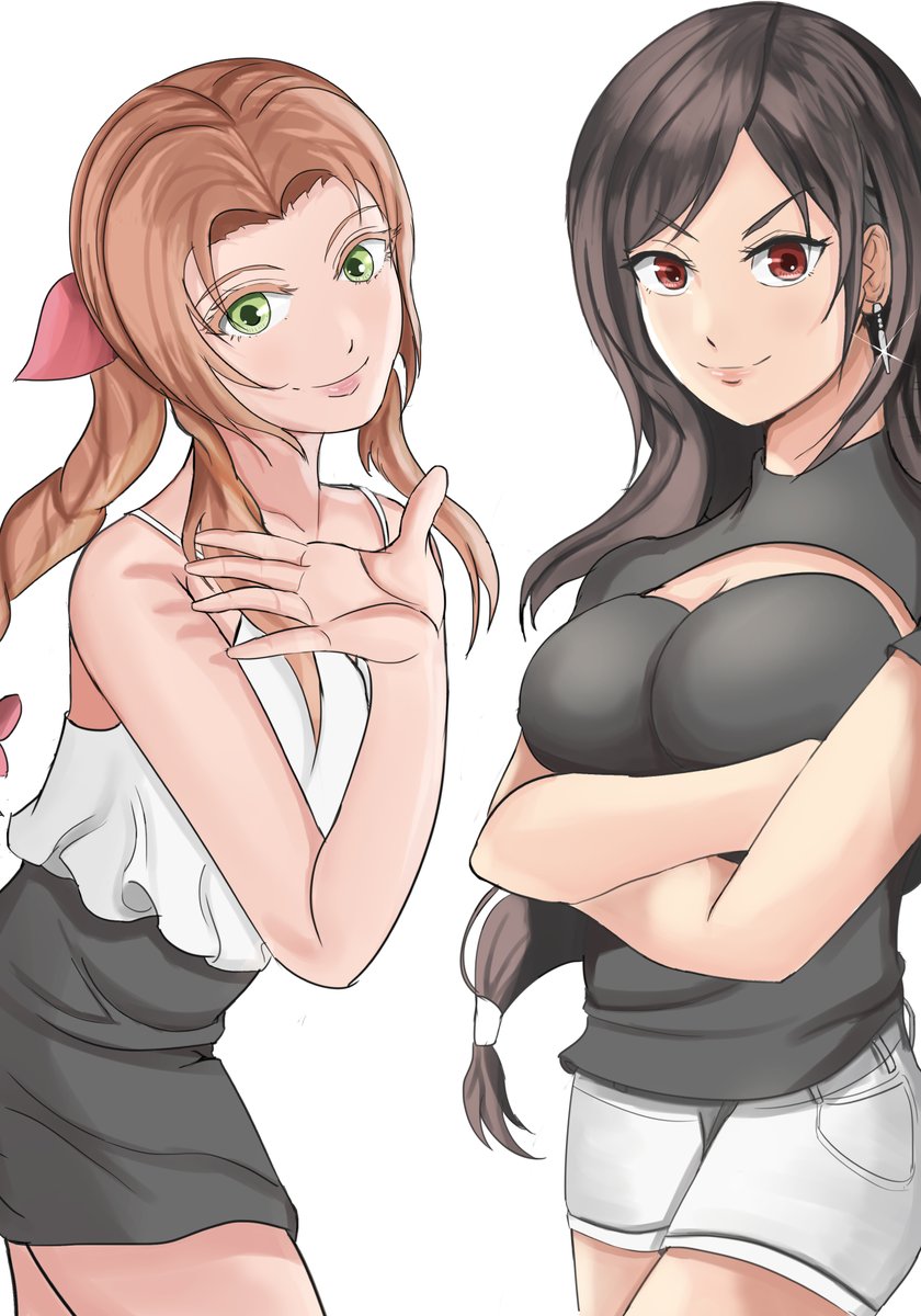 pempemsketch's tweet photo. ティファとエアリス
どち選ぶの？

Tifa and Aerith
Which one do you choose?

#FF7_24thanniversary
#FF7_24周年 https://t.co/2QPmHL8MNR