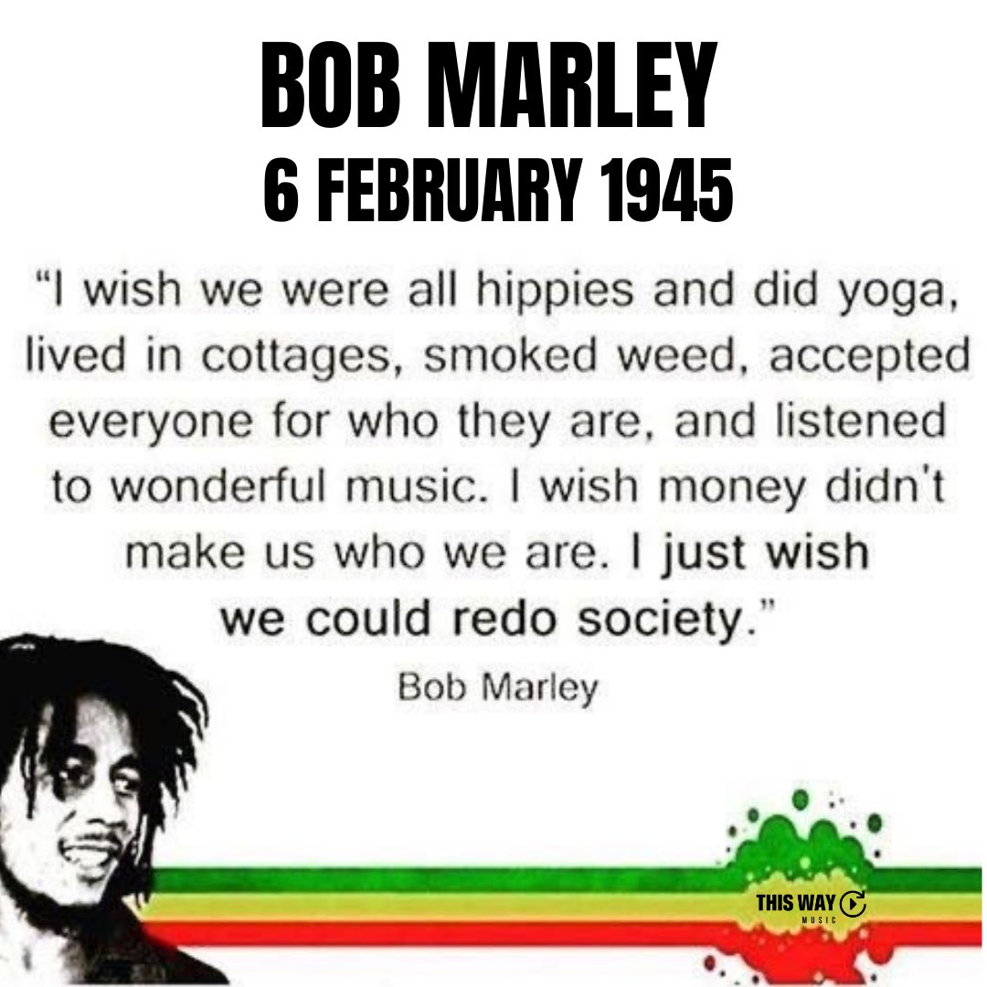 This quote seems to fit these current times. No words can sum up the significance of this man. Bob Marley not only left us with his music which lives on forever, he left his peace, love, and words of wisdom. Much love going out to @JulianMarley ❤️💛💚#BobMarley #birthday