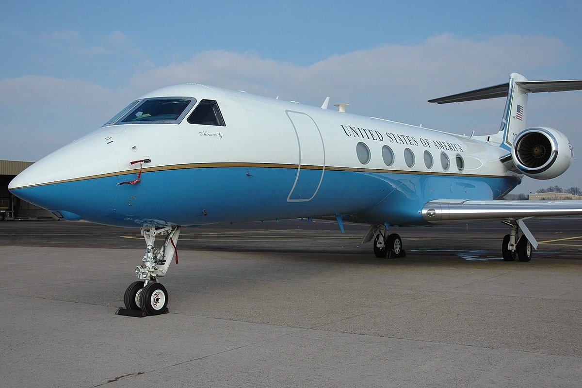 The C-37A is a Gulfstream V.