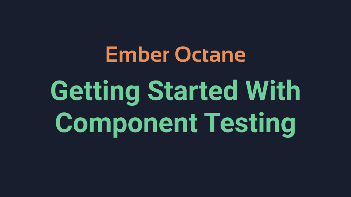 Have you written #EmberJS code, but have yet to write your first component integration test? Well here's an 11 minute video on how to get started writing your first test, and it's super easy! 😍

📺👉 youtu.be/1agre0KV1A0

#EmberOctane #Testing #JavaScript #100DaysOfCode