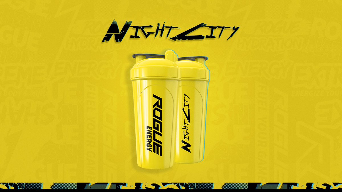 TheRogueEnergy's tweet photo. Exploring in #Cyberpunk2077 is just better with the #NightCityShaker. No cap. 

#RogueEnergy
https://t.co/2hGZmY30ok https://t.co/ystsk4EE8L