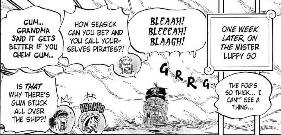 Par ailleurs il ne faut pas oublier qu’actuellement plus d’un mois s’est écoulé depuis la fin de l’arc Dressrosa (sachant qu’il a passé plus de 2 semaines sur Wano sans qu’on sache forcément quel rôle il y avait).