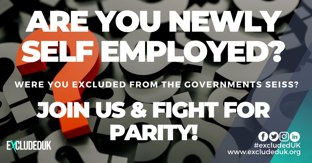 👇 There is no excuse for any one person to be #ExcludedUK from support especially during a global pandemic. The schemes were designed at pace, they have supported many and that's fantastic but now the govt have had nearly one year to find solutions and support ALL. ‼️