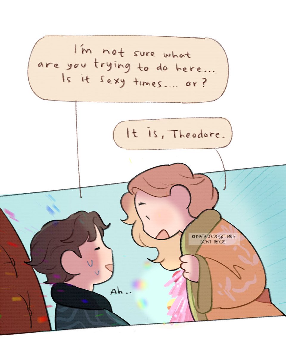 Luna's idea of a wearing a surprise is very different than Theo's 🥴#lovenott #theodorenott #lunalovegood #thuna