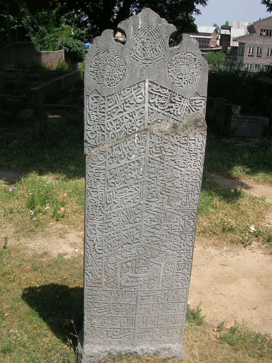 5. from Ottoman Jabal Amal to Safavid Iran before reaching Mughal India- showcasing the movement of families/ individuals across three major Muslim empire during the 16th-18th century. Also, these tombstone are the finest surviving example of calligraphy in Kashmir-the stones