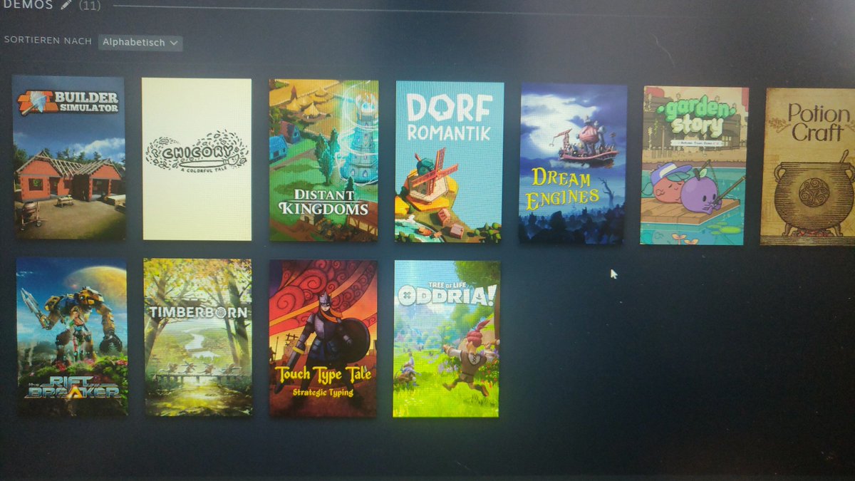 #SteamGameFestival Meine ToDoListe #riftbreaker #dorfromantik #potioncraft #timberborn #touchtypetale #oddria #dreamengines #chicory #distantkingdoms