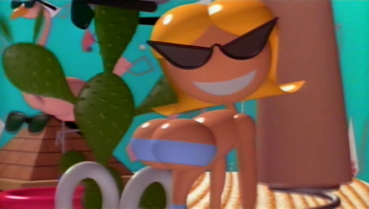 Screenshots of the Sunny Miami knick knack from Pixar's Knick Knack short.  Album https://t.co/vmdRVddBZm, image size:1200x680