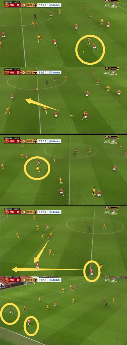 Shaw - Forward Passing and Running sequence!1 - Shaw drives with the ball.2 - Threads it through to Martial.3 - Martial plays it wide to Rashford.4 - Shaw selflessly runs forward.5 - Now Rashford has an option down the line to Shaw.Everything spot on from Shaw - Love it!