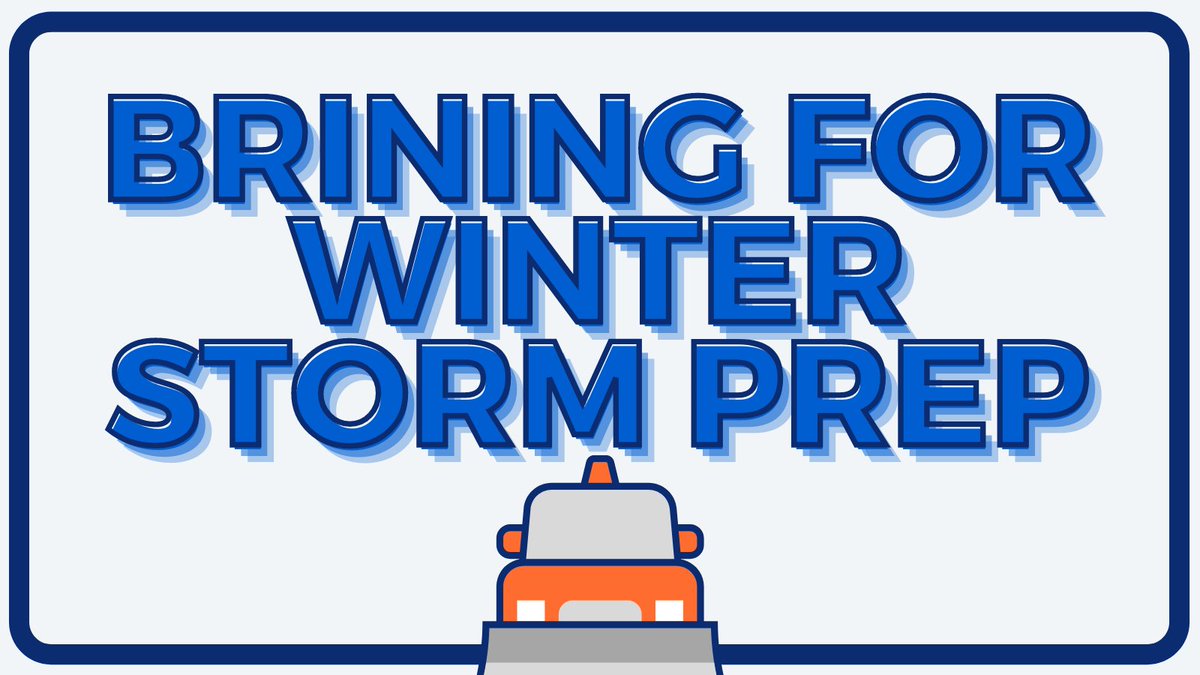 DelawareDOT's tweet photo. #DelDOT has begun and will continue to brine roads this morning in anticipation for the storm event forecasted for this weekend. Please remember: Don't crowd the plow! #StormDE https://t.co/v28K5DqjfD